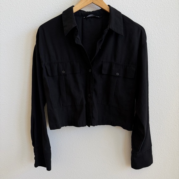 Zara Women's Black Cropped Jacket - Picture 8 of 8
